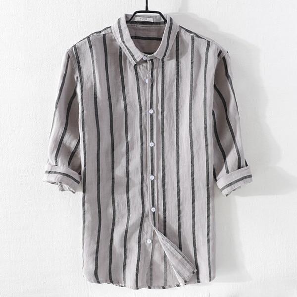 Barulo Stripes Linen Shirt (4 Colors)-baagr.myshopify.com-shirt-BOJONI