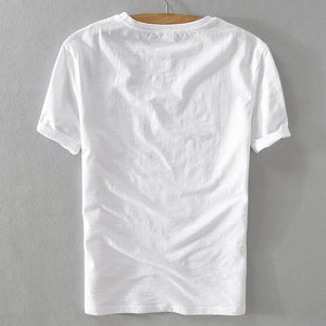LETTER LINEN T-SHIRT