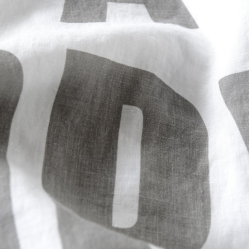 LETTER LINEN T-SHIRT