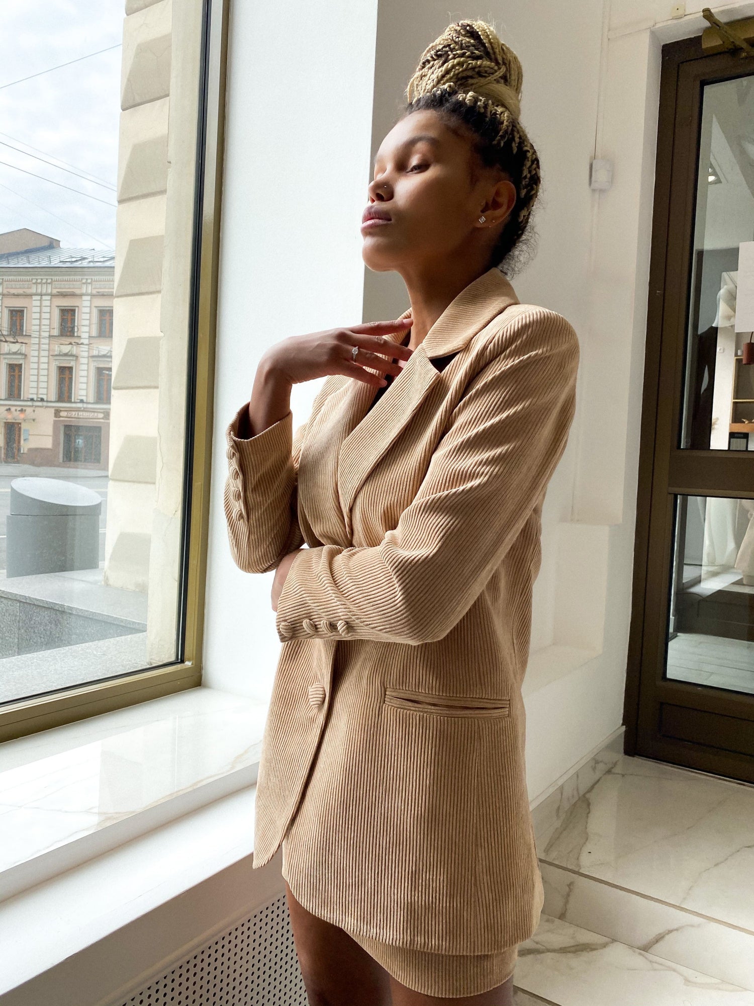 Suit Set with Jacket and Skirt-baagr.myshopify.com-dress.-BOJONI