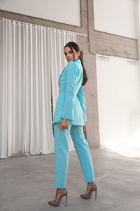 Banana Trousers with Wide Belt Turquoise-baagr.myshopify.com-dress.-BOJONI