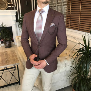 Bordeaux Slim-Fit Blazer