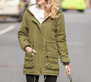 Womens Hooded Parka Jacket