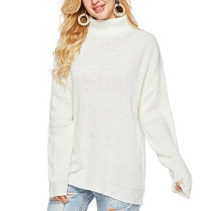 Womens Classic Turtleneck Sweater