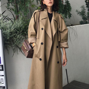 Womens Relaxed Fit  Long Trench