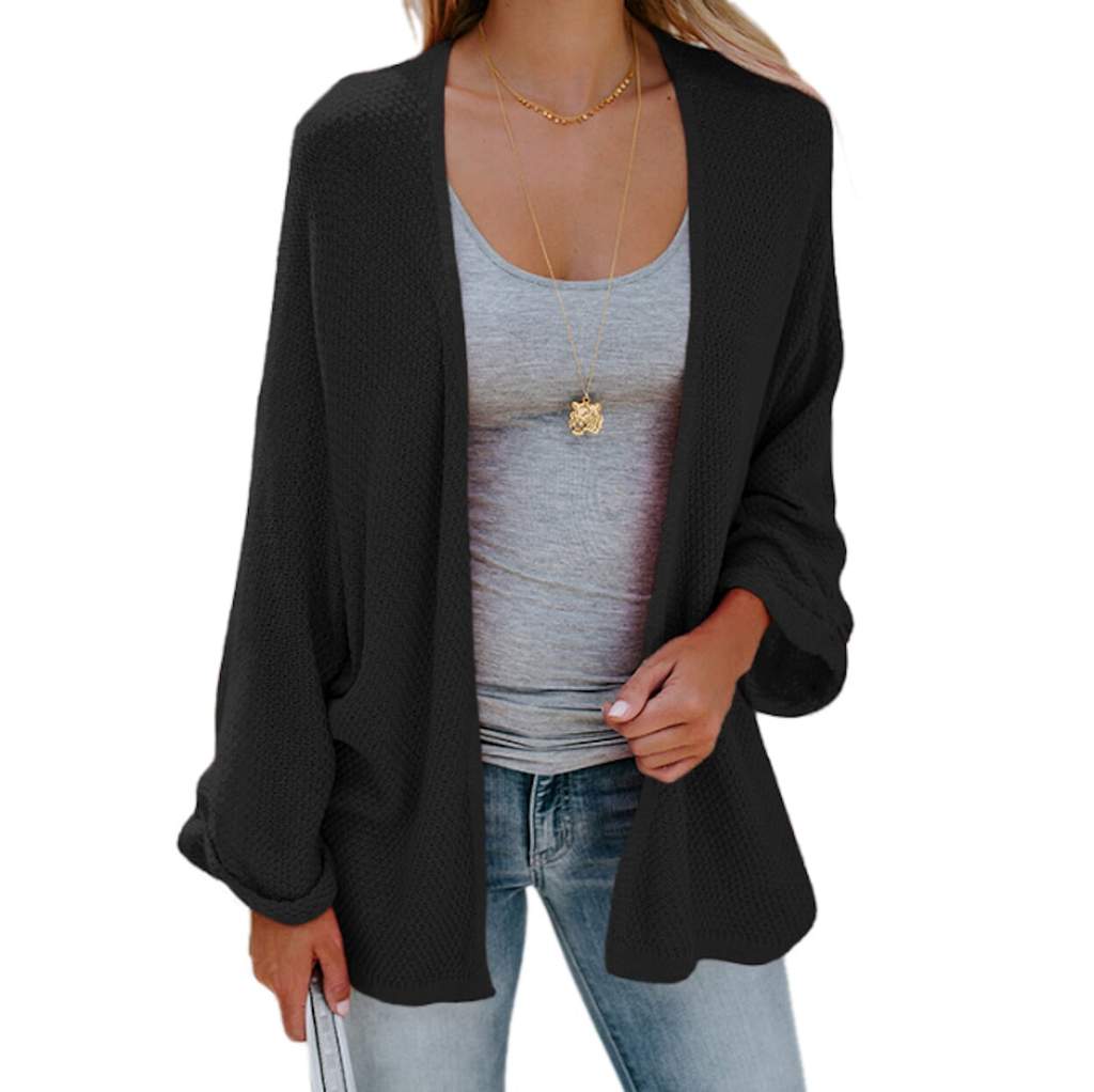 Womens Casual Street Style Batwing Cardigan