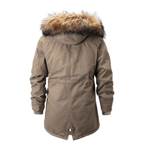 Mens Long Jacket with Fleece Lining
