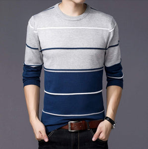 Mens Striped Sweater