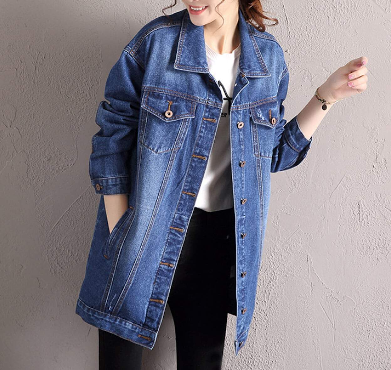 Womens Relaxed Fit Denim Jacket