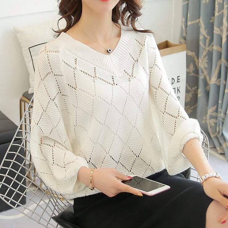 Womens Batwing Knit Top