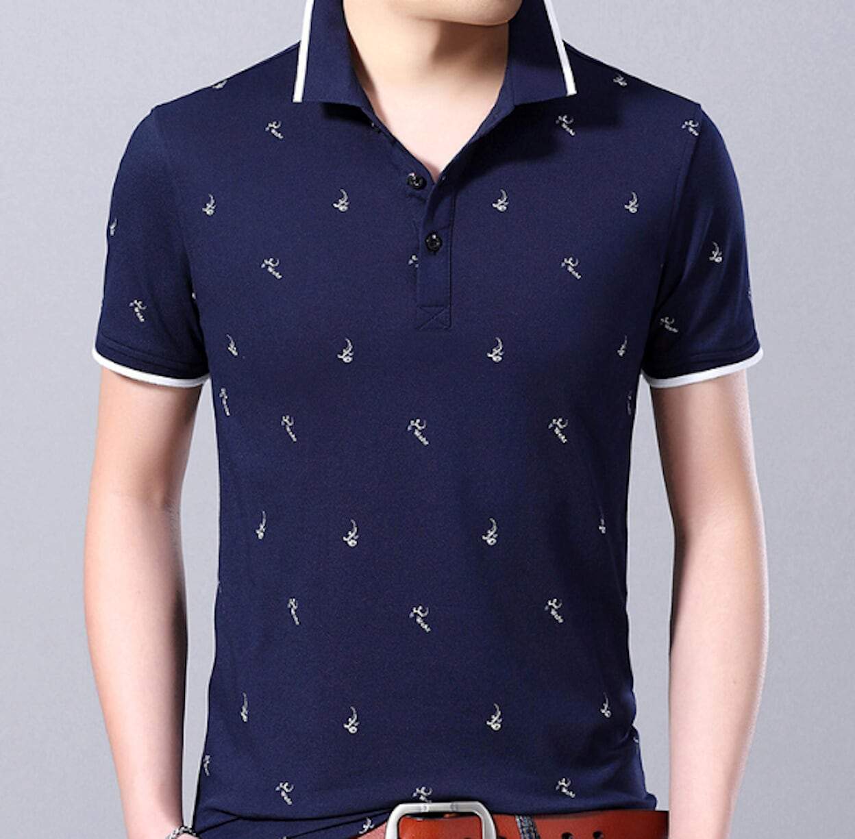 Mens Polo Shirt with Print