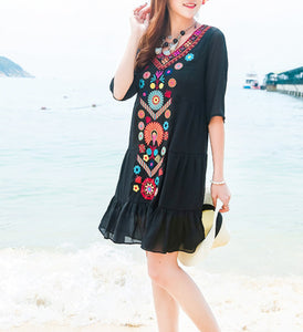 Womens Embroidered Dress