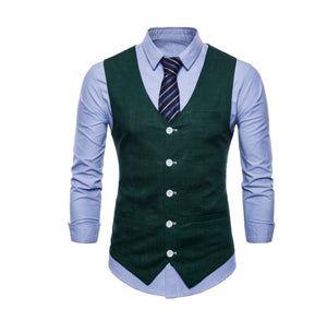Mens Linen Vest