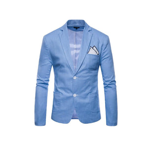 Mens Casual Linen Blazer - 7 Colors to Choose From