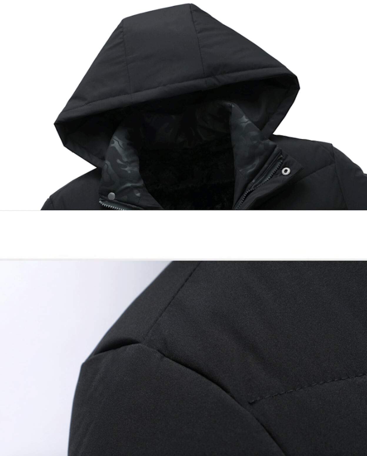 Mens Jacket with Detachable Hood